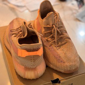 Yeezy Boost 350, made by Adidas.